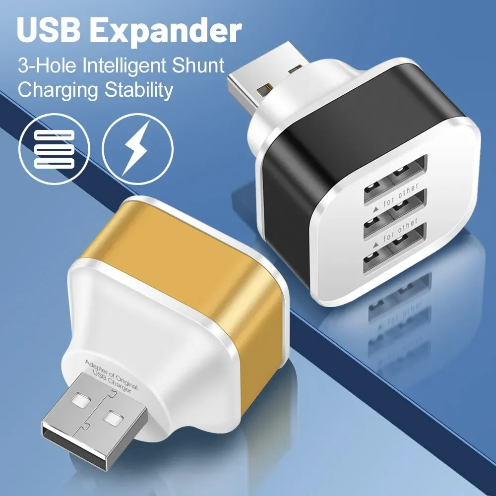 1 منفذ USB فتحات محول USB 3 في 1 2.0 متعدد USB واجهة موسع اكسسوارات إلكترونيات السيارات