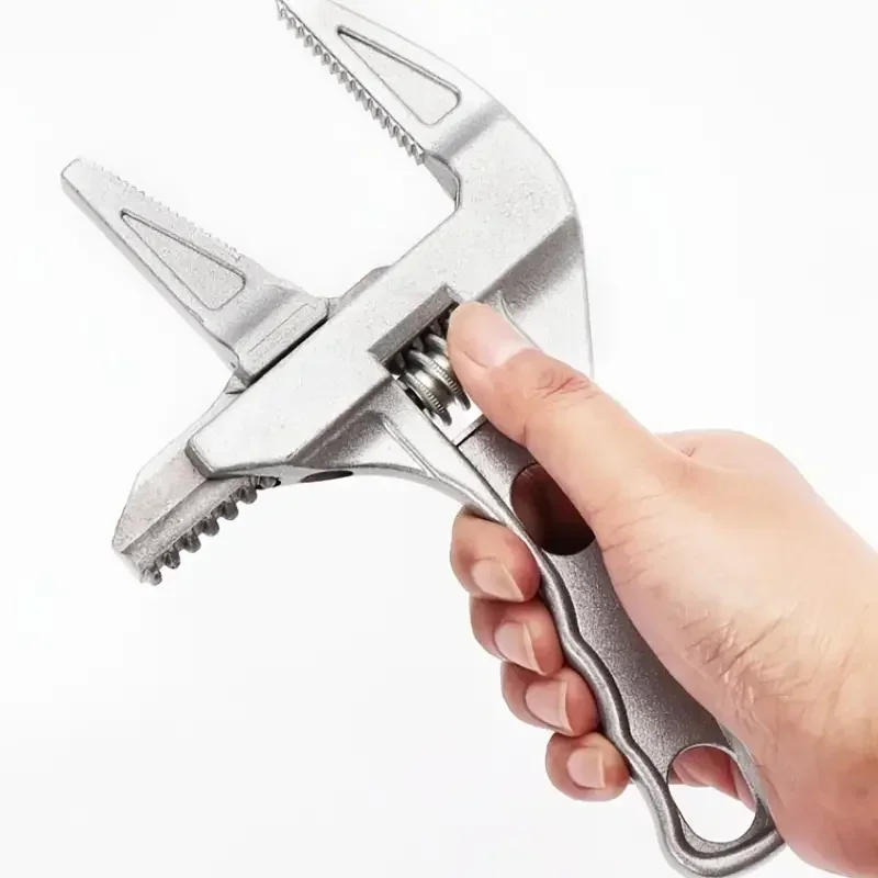 Mini regulowany klucz łazienkowy Mocne mocowanie Duży wielofunkcyjny klucz aluminiowy z otwartym końcem Narzędzie do naprawy łazienki