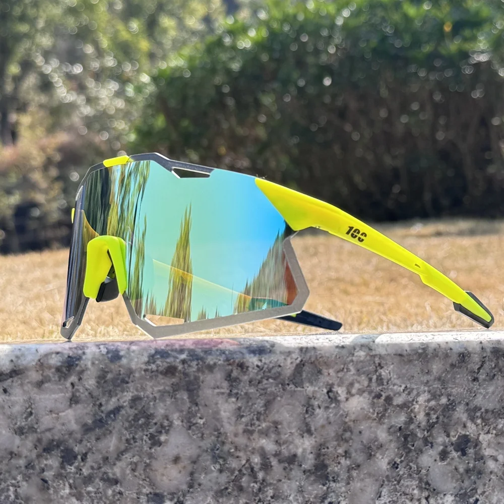 100 óculos de ciclismo dos homens mtb ciclismo óculos de sol esportes ao ar livre bicicleta óculos de sol feminino óculos de bicicleta de estrada uv400