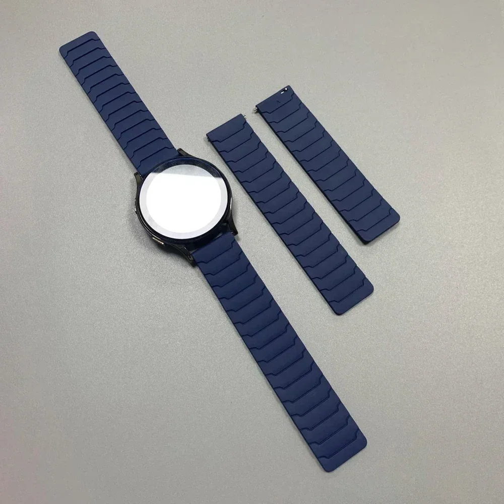 20/22 mm Magnetarmband für Huami AMAZFIT BIP 6 5 UNITY Silikon-Schlaufenband GTR 4/3/3 Pro 2e GTS 4 mini 3 BALANCE Sportarmband