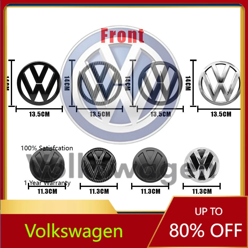 

For VW VOLKSWAGEN New 5G0853601 5G0853630H For Volkswagen VW Golf 7 MK7 2014-2017 Car Front Bonnet Grill Rear Trunk Emblem Logo
