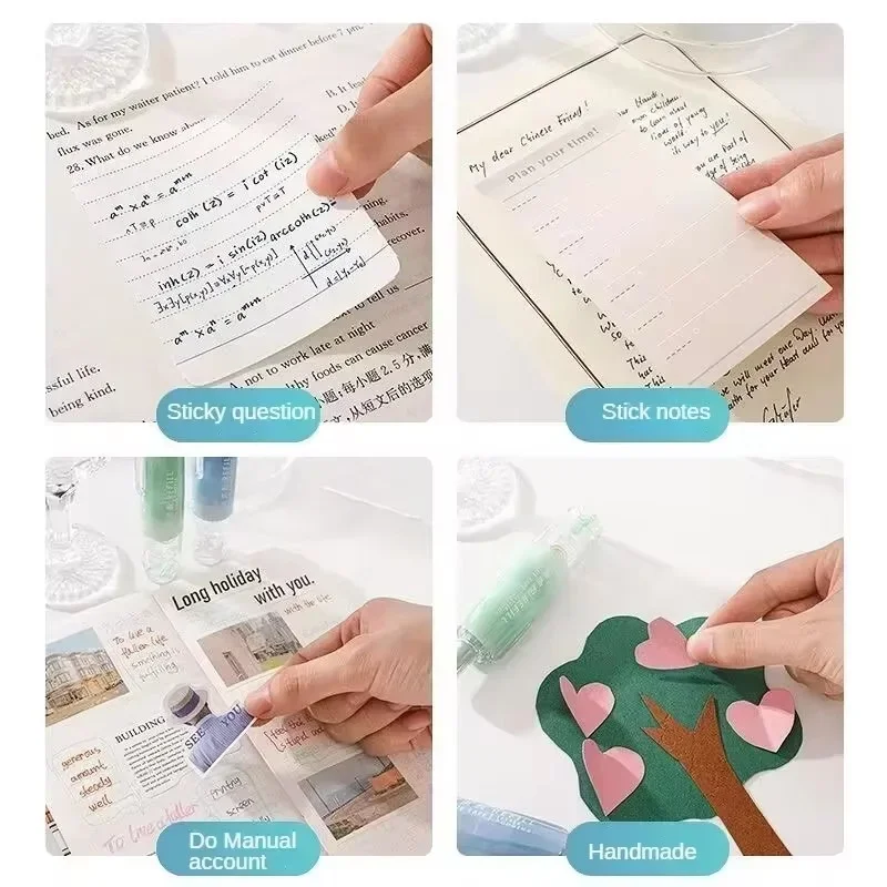 6 MILLIMETRI * 5 M Presse Stile Trasparente FAI DA TE Scrapbooking Nastro di Colla Sostituibile Nucleo Della Penna a Forma di Punto Colla Tipo di Presse Penna di Colla Ufficio Scolastico