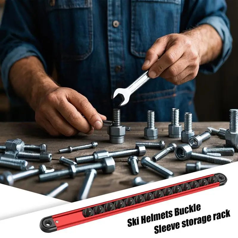 Socket Organizer Rail Socket Rack Aluminum Alloy Organizers For Toolboxes Rack For Wrench Screwdriver Mechanic Tools