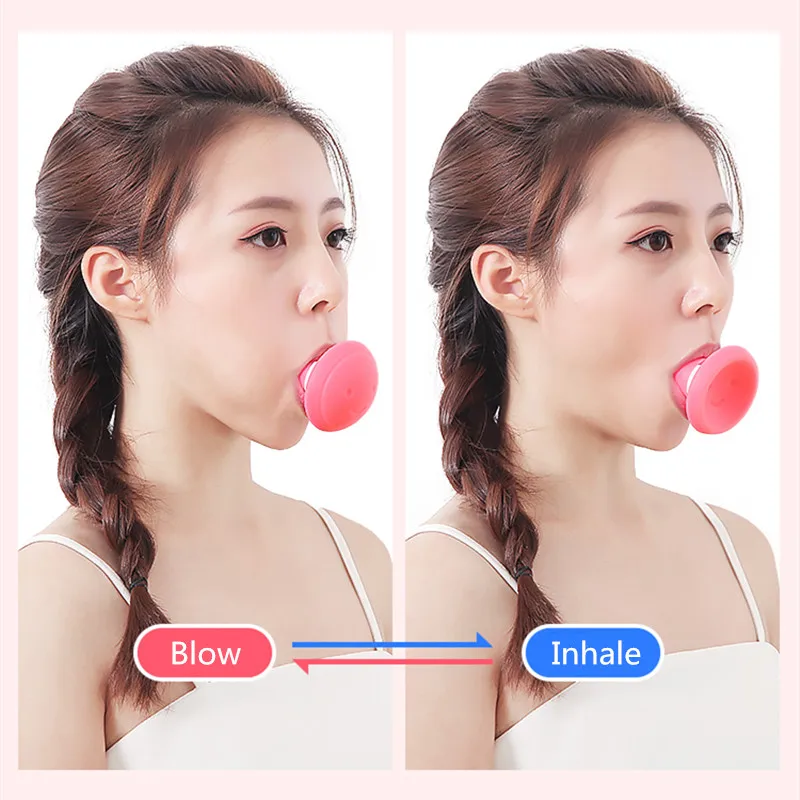美容フェイスリフトツール顔痩身デバイス V シェイプエクササイザー口呼吸ボール器具引き締め抗しわ運動ツール