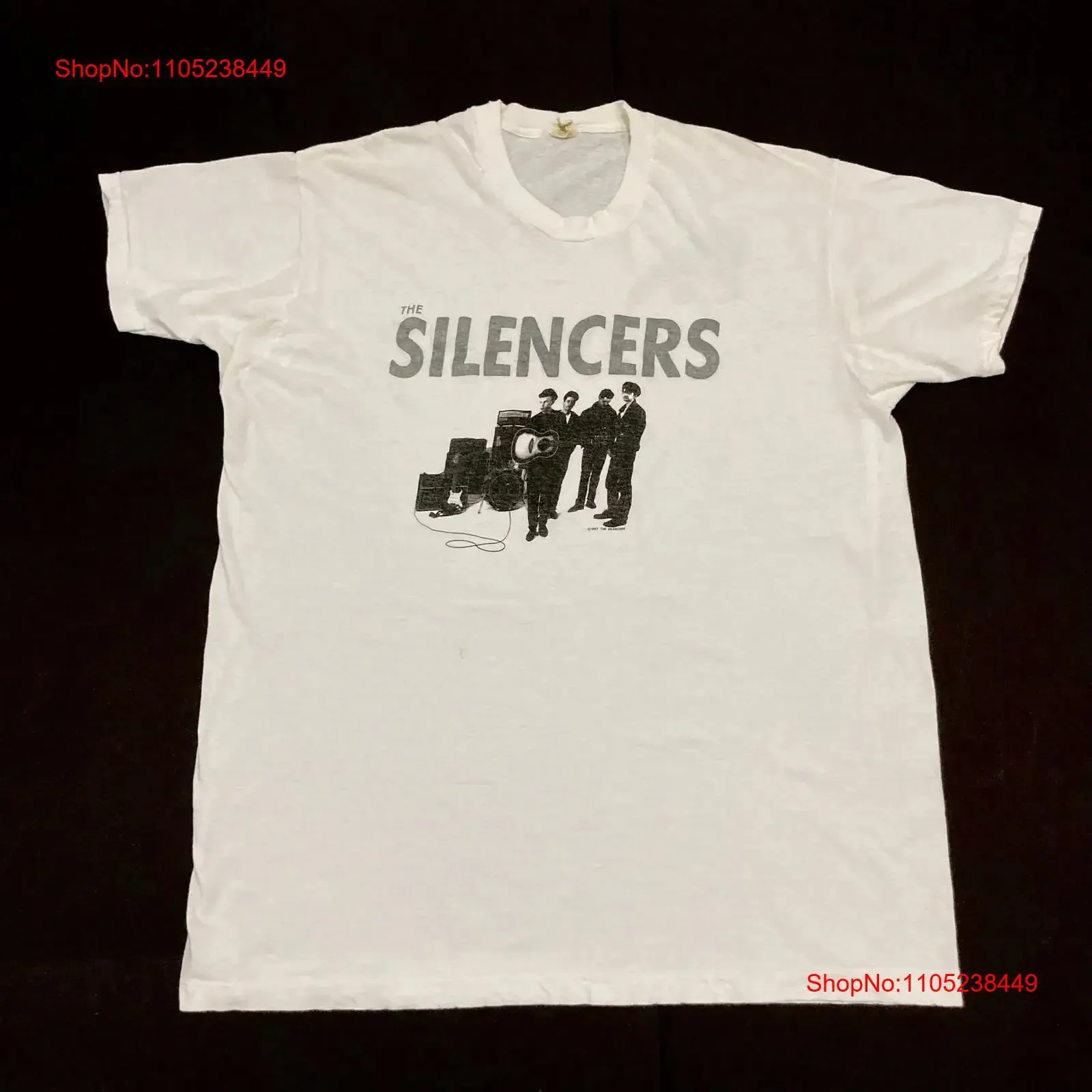 The Silencers Band T Shirt Vintage 1987 A Letter From St Paul Screen Stars White Cotton Scottish Indie Rock Mohawk vintage