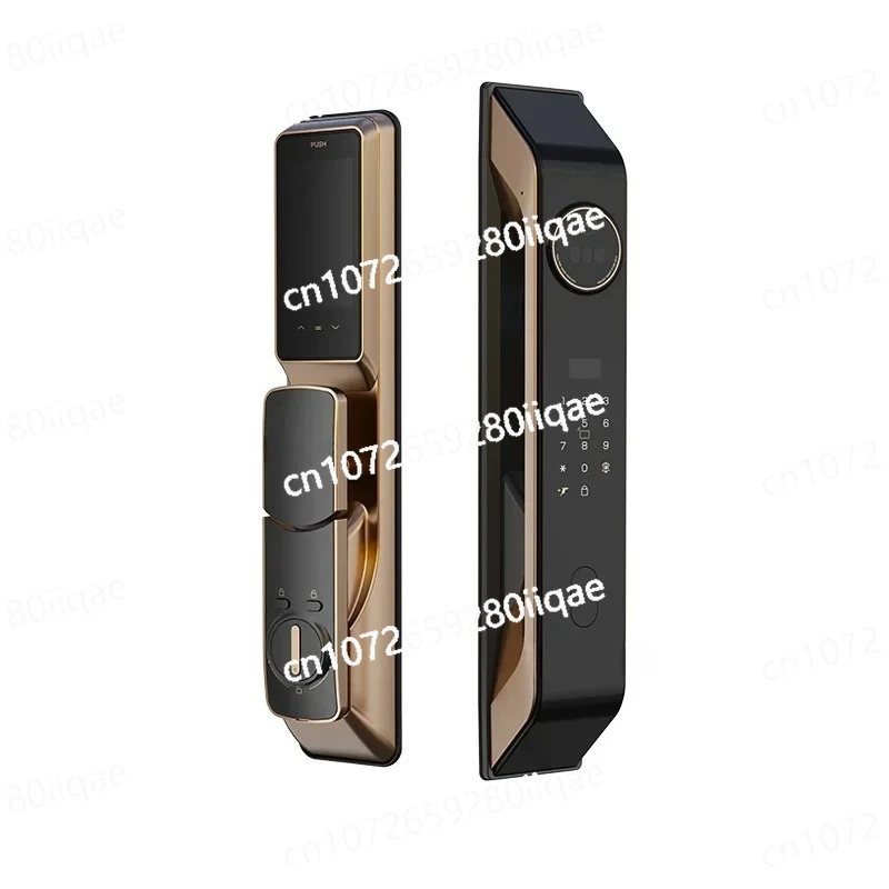 

Facial Recognition Semiconductor Fingerprint Door Lock With Visible Large Screen Cat Eye Safety Protection