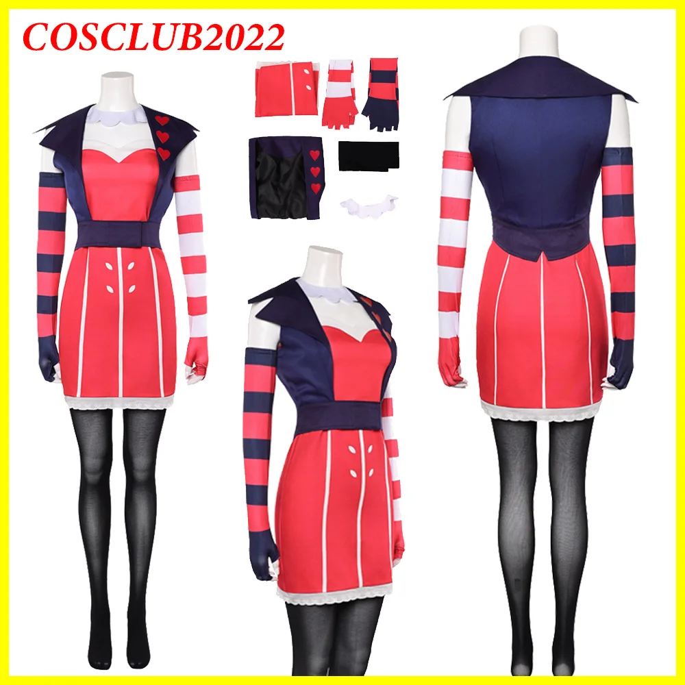 

Fantasia Velvette Косплей Костюм Женское Платье Чулки Аниме Мультфильм Отель Ролевая Игра Одежда Наряды Хэллоуин Фэнтезийный Костюм