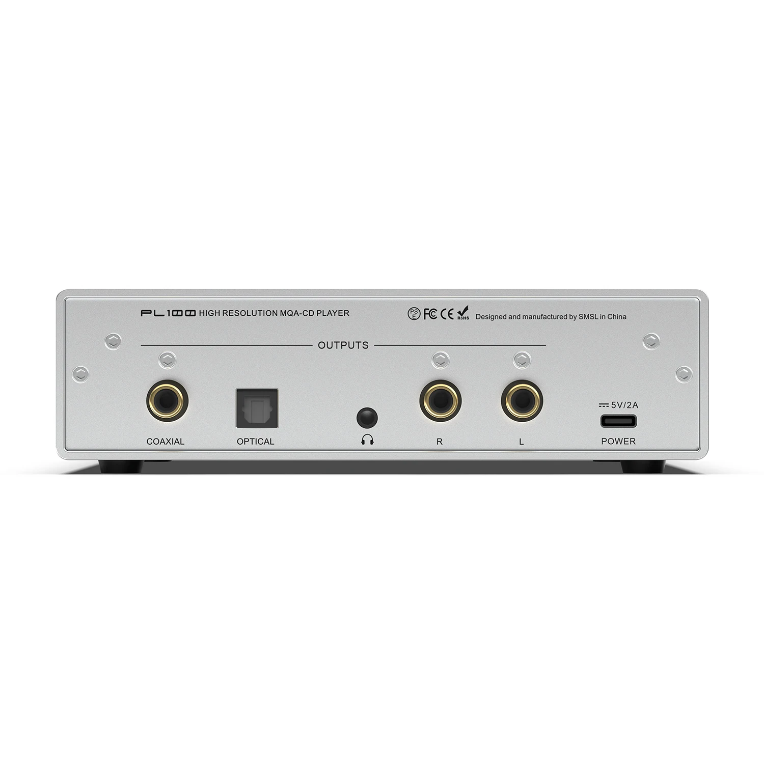 SMSL PL100 High-Performance CD Player Built-in CS43131 Decoder Chip Player with High-Power Headphone Output