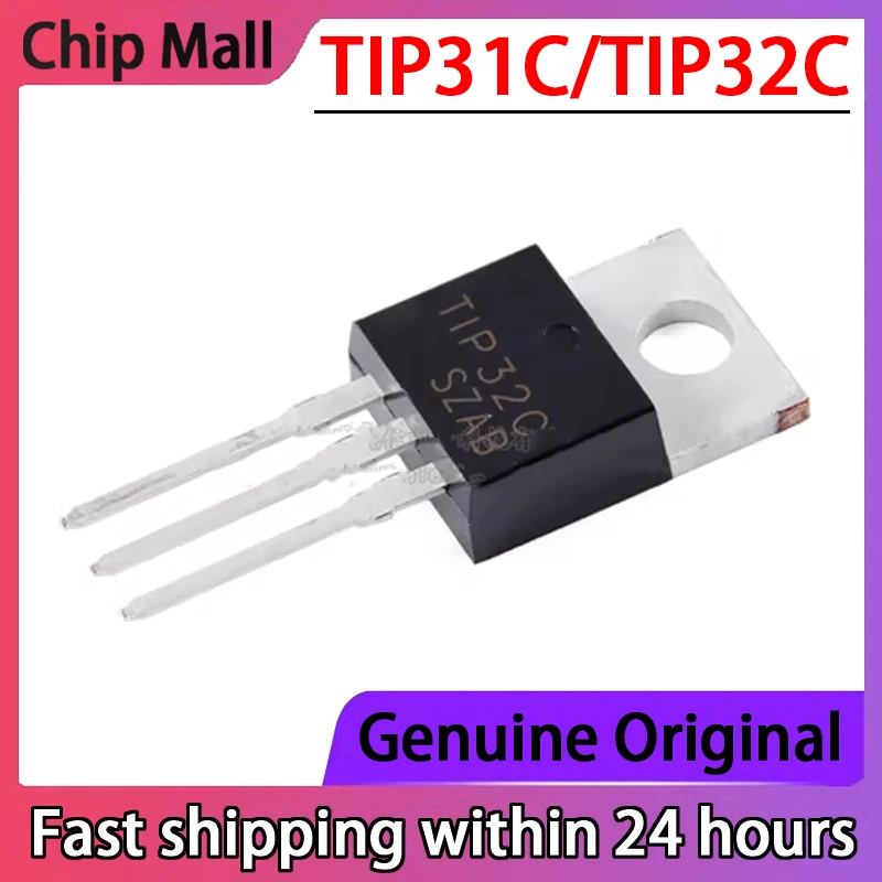 10PCS New TIP31C TIP32C TO-220 Power Transistor Direct Insert