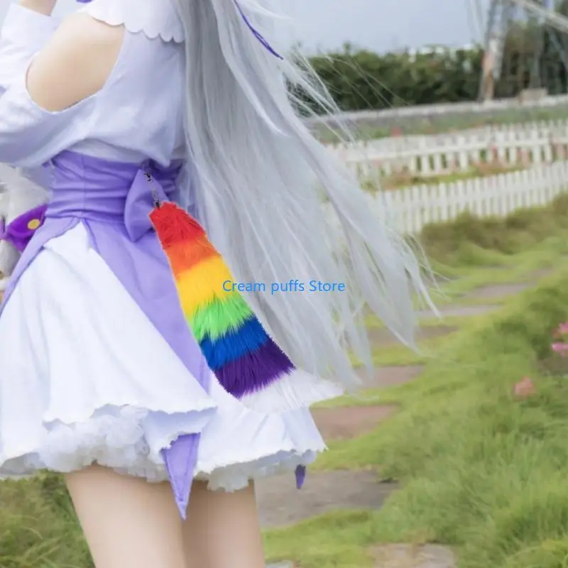 50le Faux Furs Foxes Tail Keychain Cosplay