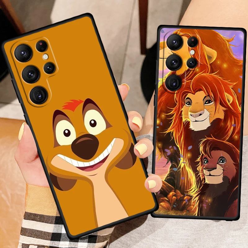 The Lion King Disney For Samsung Galaxy S24 S23 S22 S21 S20 FE S10 S10E Plus Ultra Pro Lite 5G Black Soft Phone Case