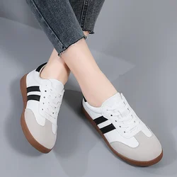 Women Sneakers Fashion Shoes Spring Trend Casual Flats Sneakers Female New Fashion Comfort White Vulcanized Platform Shoes 2024