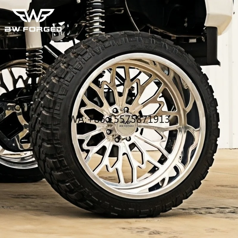 

Роскошные кованые диски с глубоким вылетом, 22, 24, 26, 28 дюймов, 8x170, 8x180, хромированные, для пикапов и внедорожников