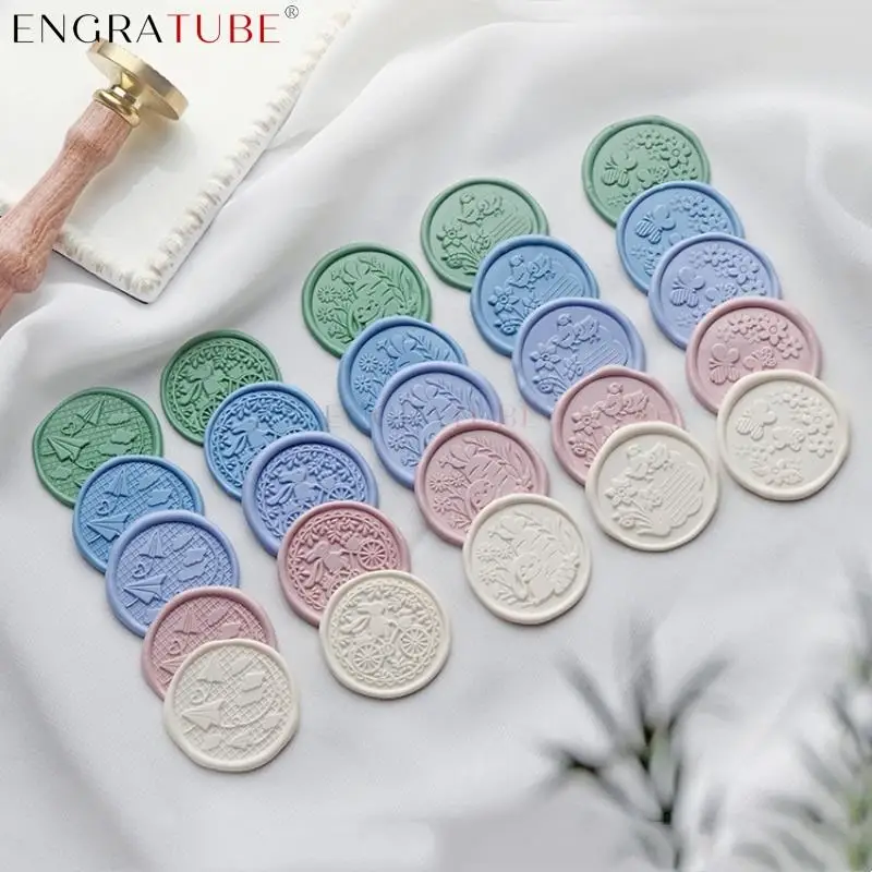 30mm Multilayer Sealing Wax Stamp Outing Rabbit Garden Childhood Letters Diary For Wedding Gift Packaging Scrapbooking DIY