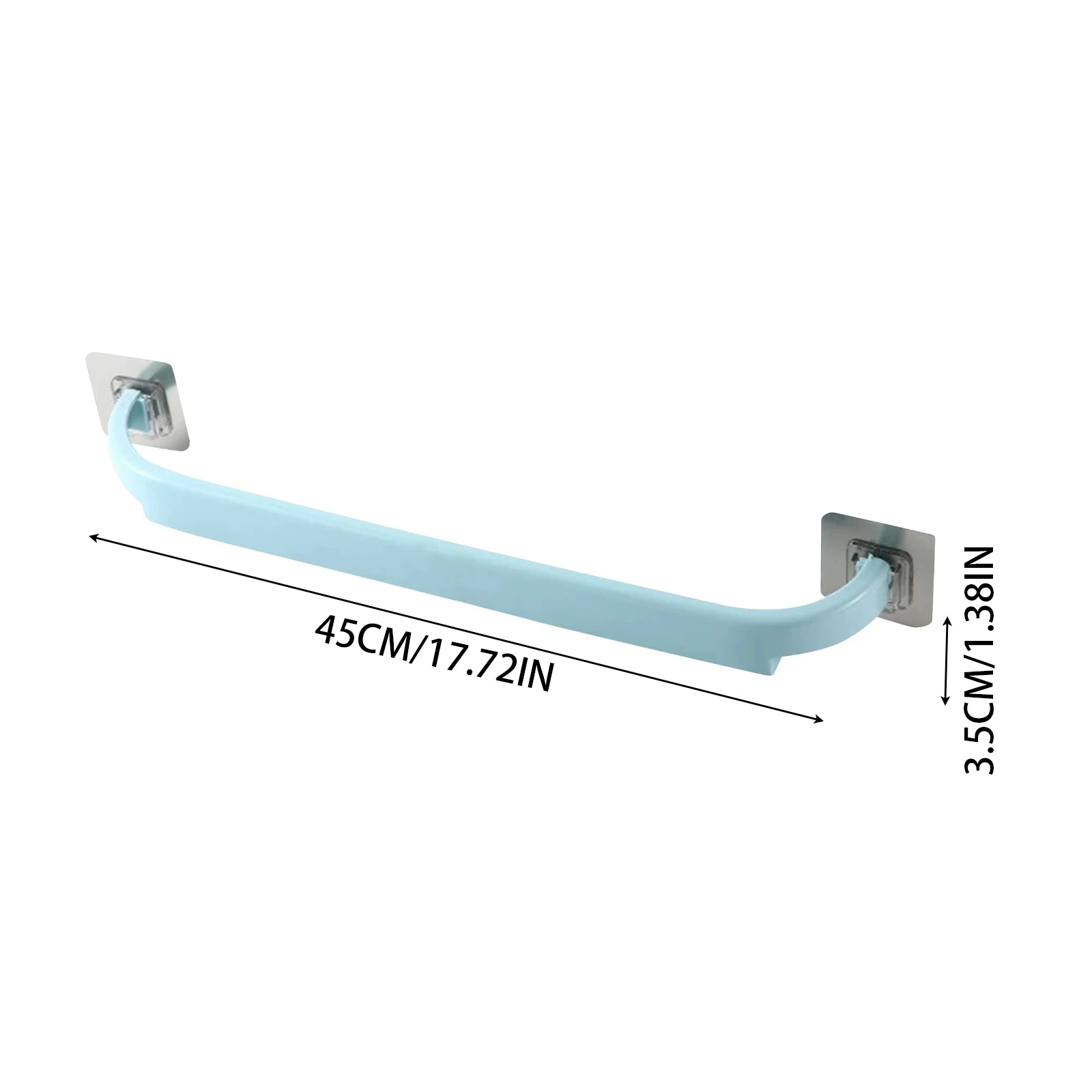 Household Towel Rack Wall Mounted Clothes Hanger Bathroom Self-adhesive Hanging Hanger Shelf Multifunction Hanging Rack