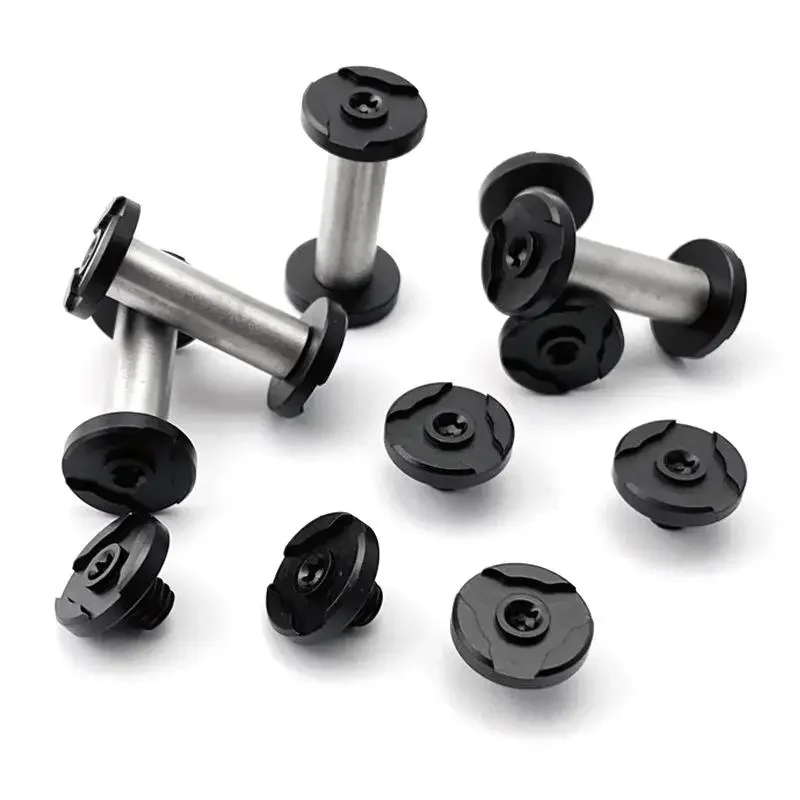 2 Sets 10 Sizes Stainless Steel T8 Torx Head M4 Thread Lock Screws - Knife Handle Spindle Rivets for DIY Knife Making