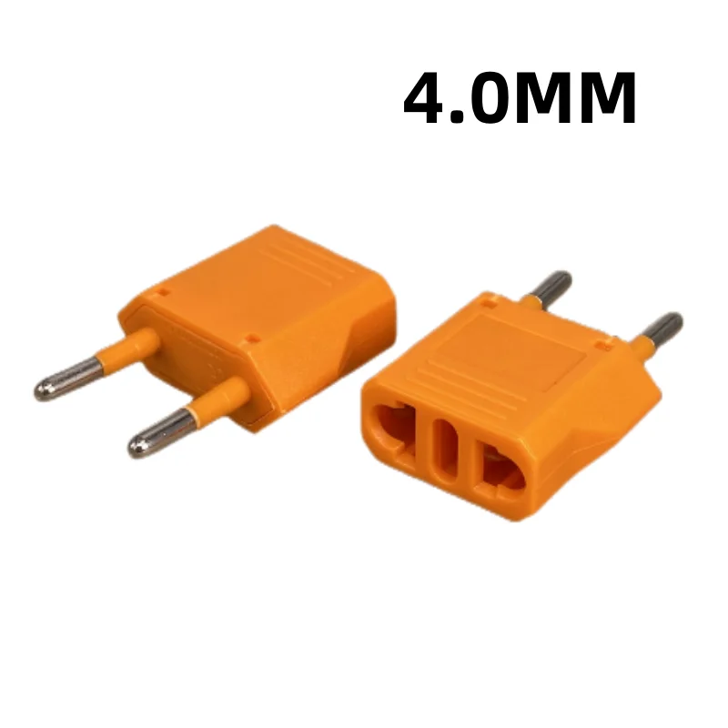 1-100pcs 4.0/4.8mm EU Plug Adapter EU US Israel To Euro KR BR Brazil Plug Converter American Travel Power Adapter Plug Socket