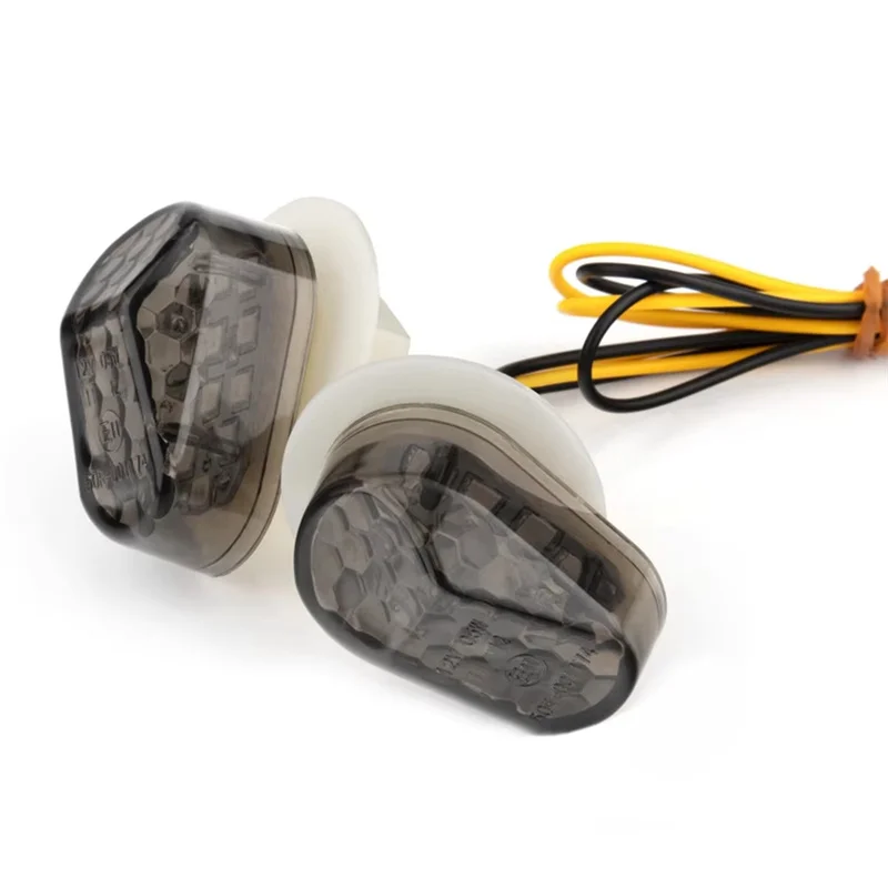 Motorcycle Turn Signal LED Indicator Light Blinker Flashing Lamp Universal For Yamaha YZF R1 R6 R6S FZ1S FAZER 1000 XJ6 MT 03 image 3