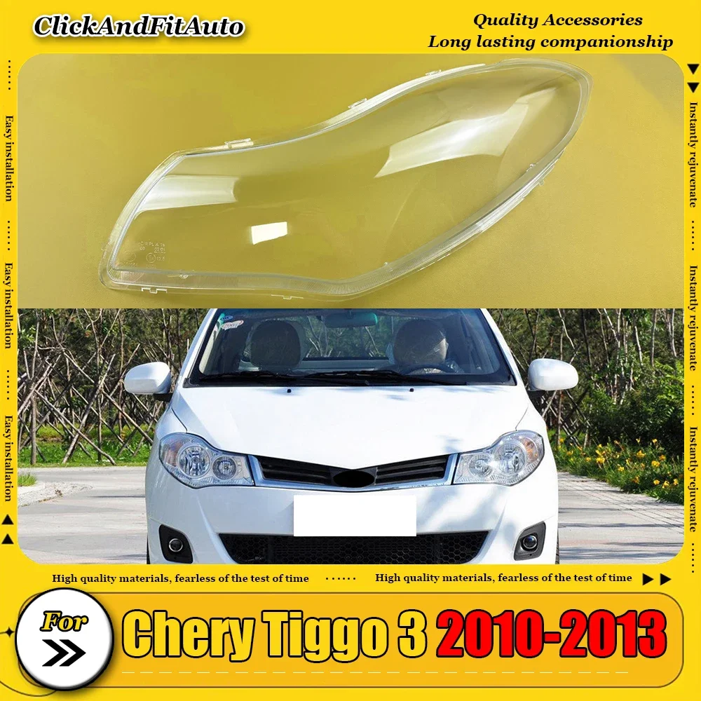 

For Chery Fulwin 2 Sedan 2009-2012 Headlights Cover Transparent Headlamp Shell Lens Replace Original Lampshade Plexiglass