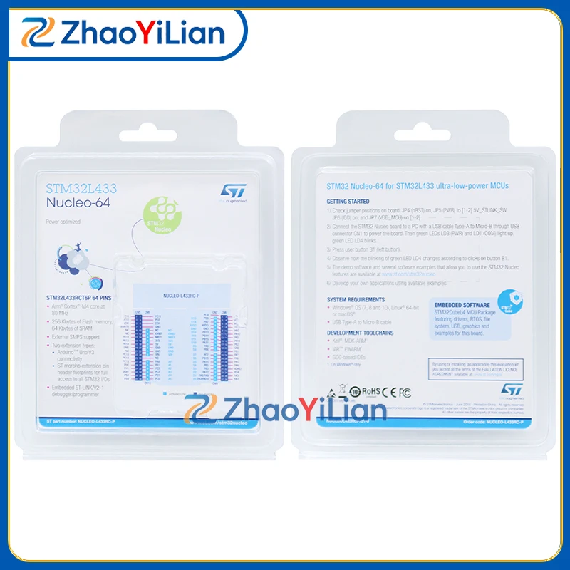 For NUCLEO-L433RC-P STM32L433RCP STM32 Nucleo Development Board Cortex-M4 Low Power Evaluation Kit