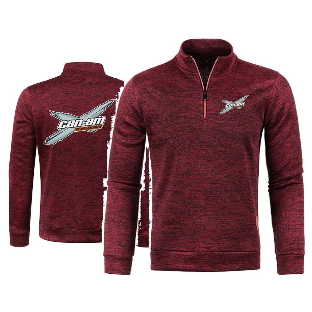 Men\'s Hoody Can Am Off Road Brp Atv Commander Utv Outlander Sweatshirts Men Pullover Sweater Fleece Pullover Soft Shell Jacket