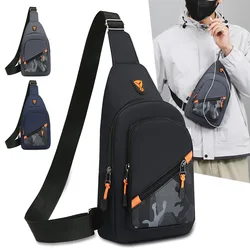 Chest Bag Men's 2024 New Fashion Business Leisure Shoulder Bag Multi-Functional Outdoor Crossbody Bag Waterproof Man Sling Bags