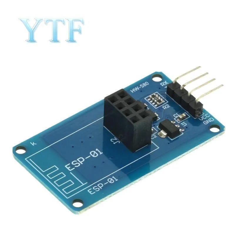 

ESP8266 ESP-01 Serial WiFi Wireless Adapter Module 3.3V 5V Esp01 Breakout PCB Adapters Compatible For Arduino