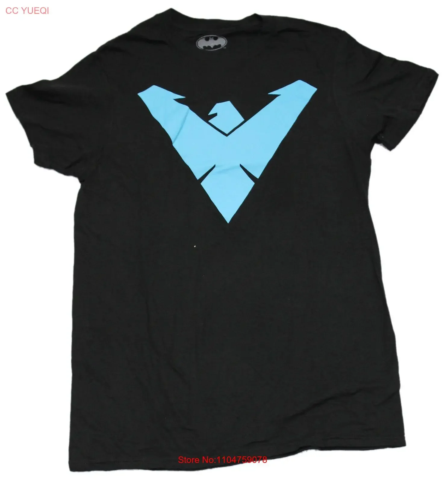 Nightwing New Adult T Shirt Classic Clean Blue Logo vintage Washed Unisex Versatile Top For Everyday Wear Stylish fashion