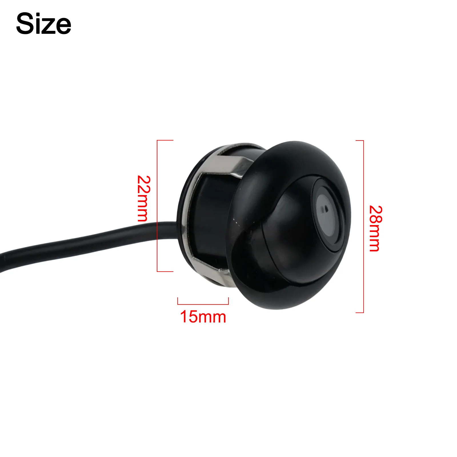 Easy Use Car Backup Camera Lens Viewing Angle: 120-140 Light Weight Minimum Illumination: 0.01LUX Non-deformed