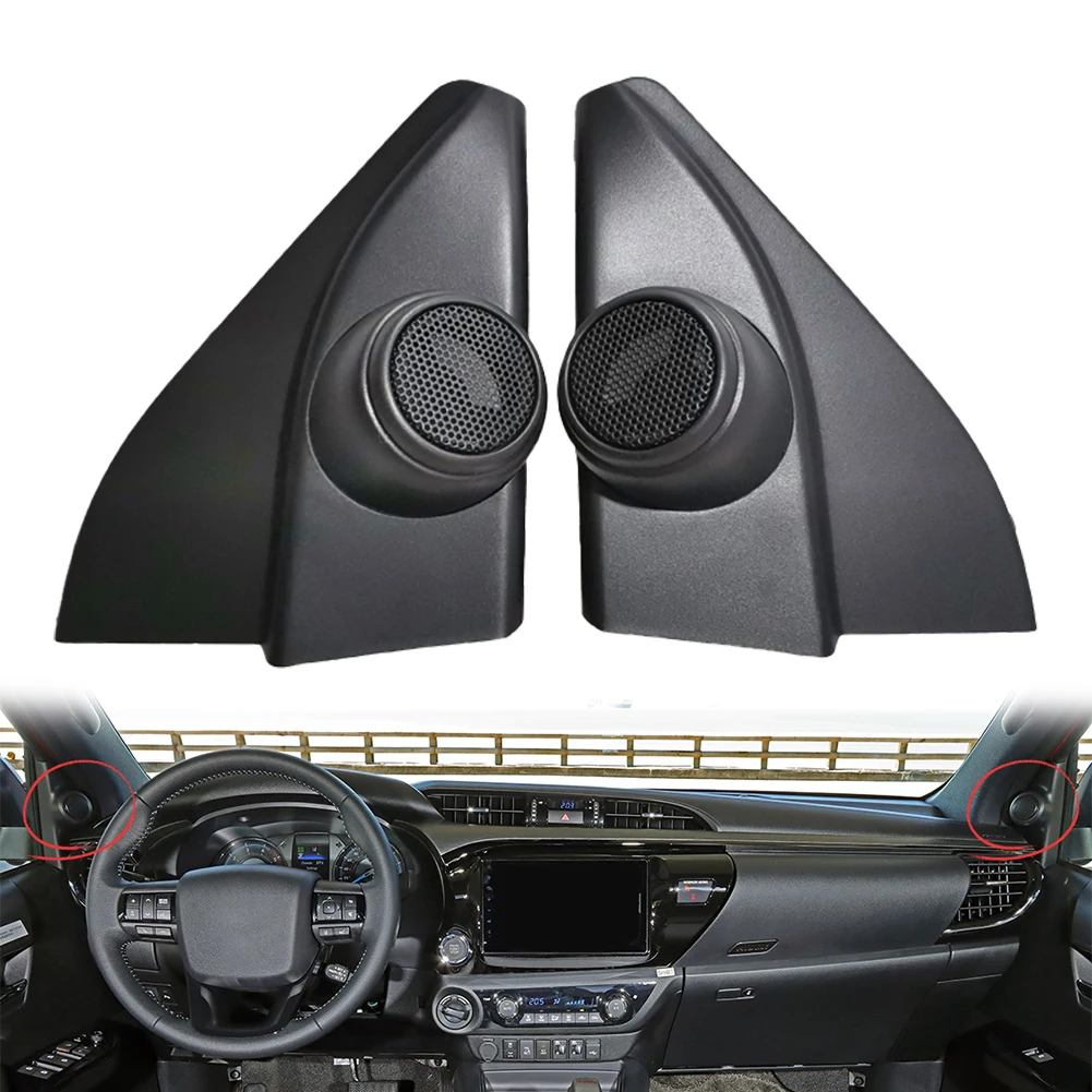 2pcs Car A-pillar Speaker Cover For Toyota Hilux For Fortuner 2016-2020 Car A-Pillar Speaker Cover Mounts Car Accessories