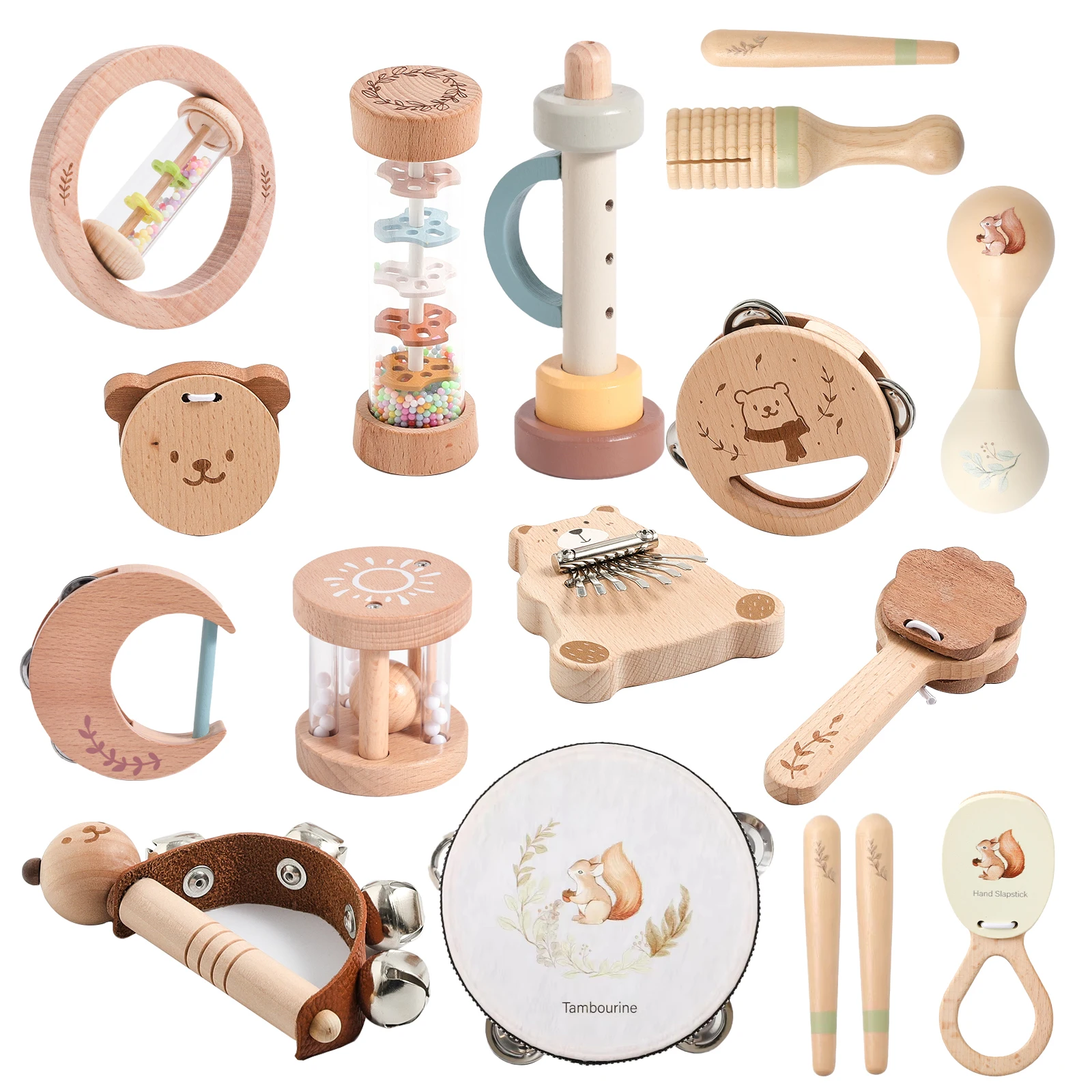 

Musical Instruments Baby Toys Music Baby 0 12 Months MontessoriToys Drum Xylophone Kids Early Educational Wooden Instruments