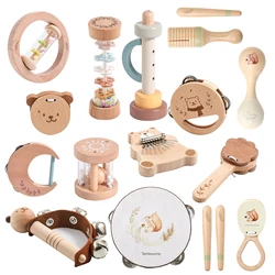 Musical Instruments Baby Toys Music Baby 0 12 Months MontessoriToys Drum Xylophone Kids Early Educational Wooden Instruments