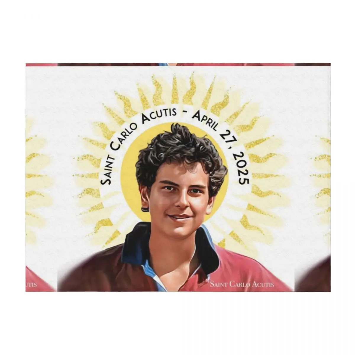 

Saint Carlo Acutis - 27 April 2025 Throw Blanket anime Sofas Hairys Blankets