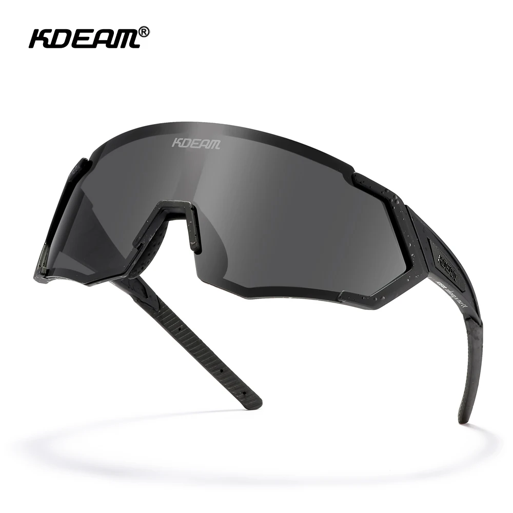 KDEAM Outdoor Sports Sunglasses Polarized TR90 Cycling Glasses All Colors Are Polarization Unbreakable Frame With Thickness Lens