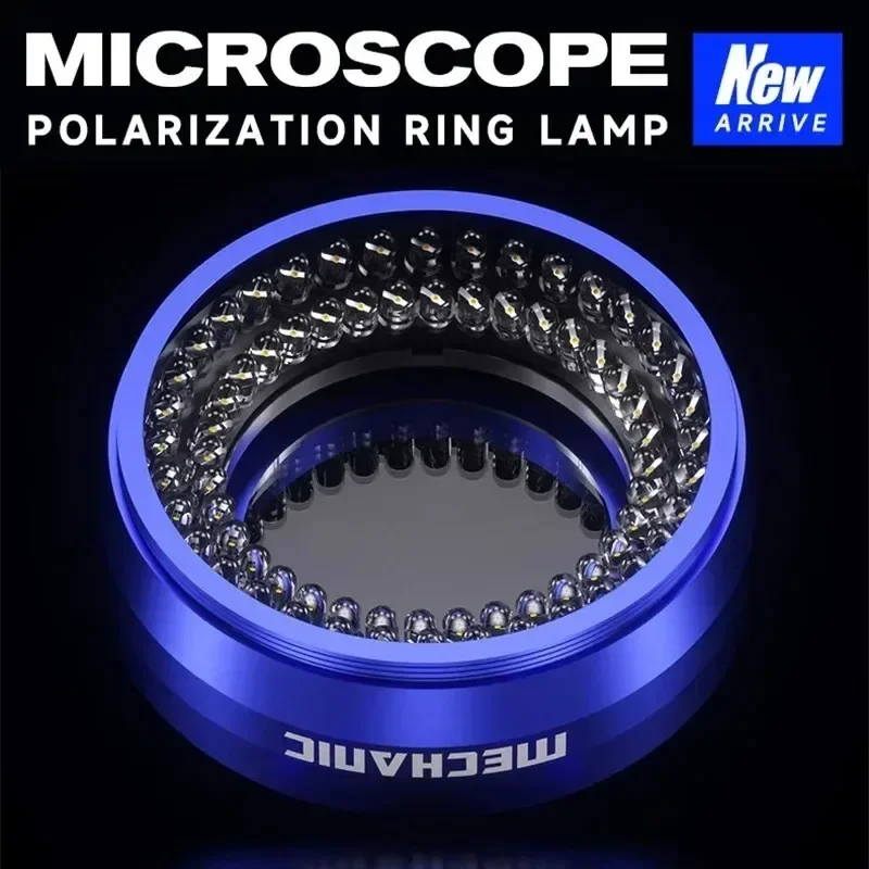 Imagem -03 - Anel de Luz Polarizada para Microscópio Mecânico Ls720 Elimina Reflexão Adequado para a Maioria dos Microscópios Estéreo Tamanho 48 mm