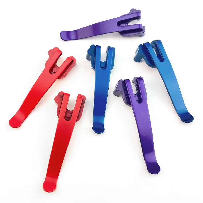 1 Set Stainless Steel Knife Deep Carry Pocket Clip Back Clamp for 91MM Victorinox Swiss Army Folding Knives DIY Make Accessories