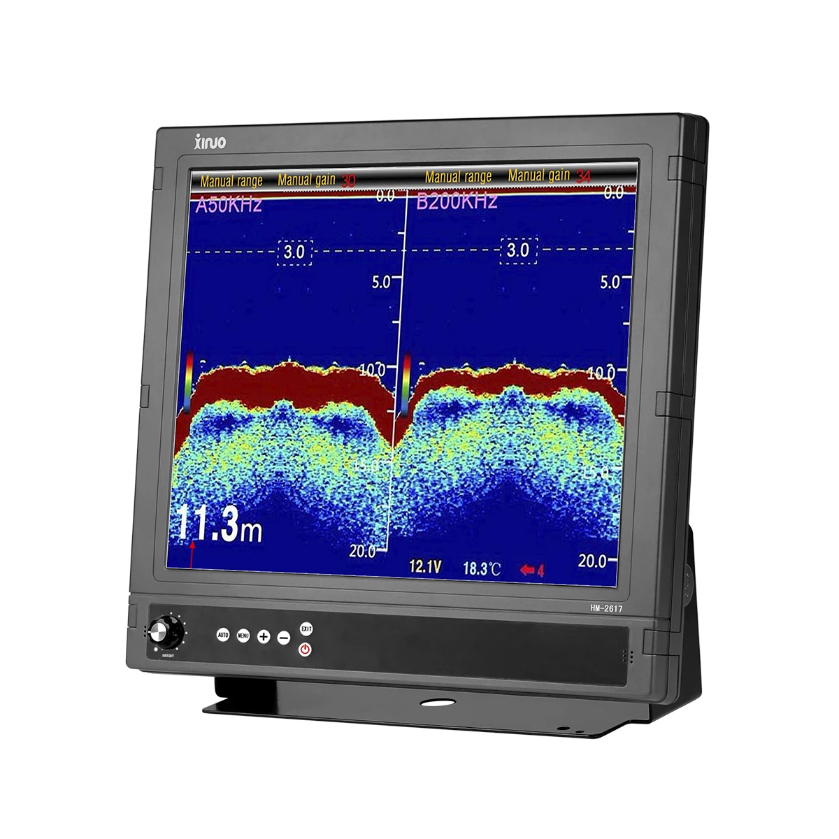 

Marine electronics marine spare parts XINUO marine monitor 17" large TFT LCD display HM-2617 CE certificate IMO standard