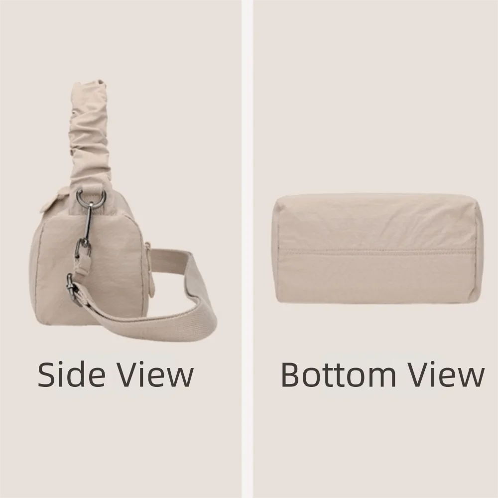 Modna torba na ramię z długim paskiem, uniwersalna, lekka torba crossbody, wielokieszeniowa, wytrzymała torba listonoszka.