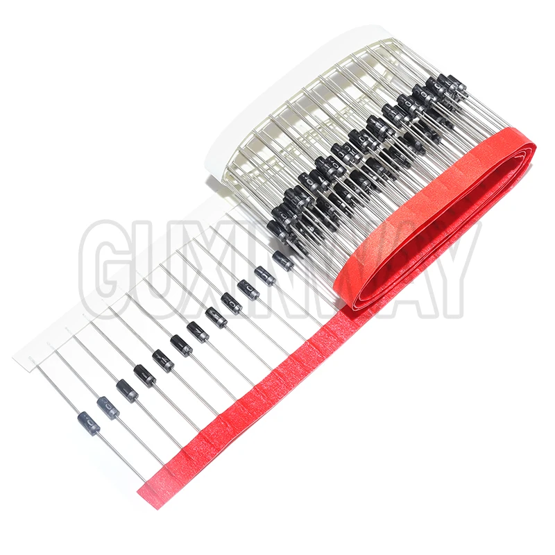 100pcs 1N4007 rectifier diode IN4007 1A 1200V DIP DO-41 Schottky diode image 3