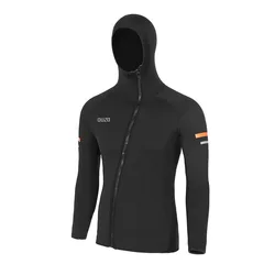Hoodie Wetsuits Top Jacket Men 1.5mm Neoprene Long Sleeve Shirt Front Zipper Vest Wet Suit Keep Warm for Adult Diving Surf Swim