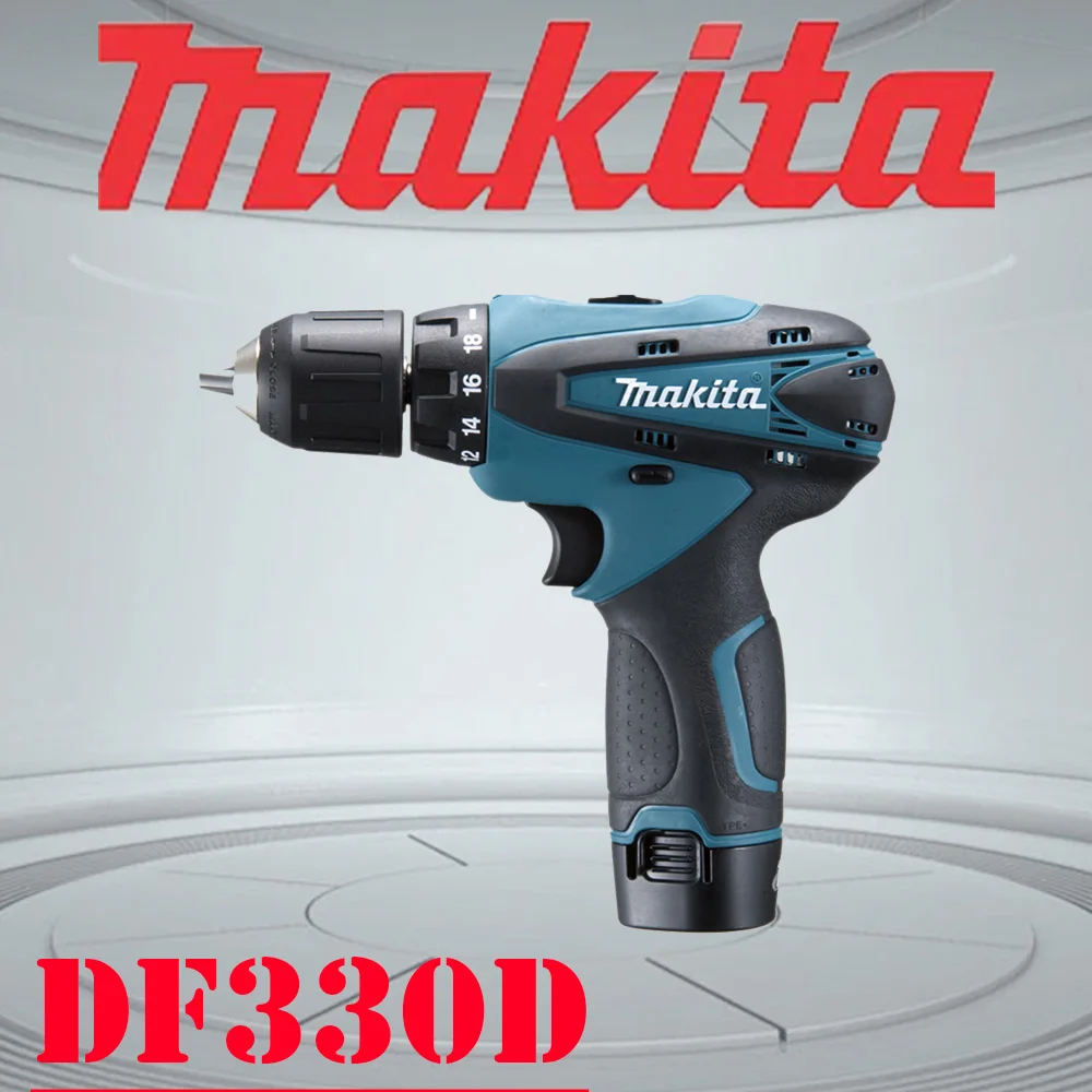 Makita DF330 tools Cordless Screwdriver  Household Power ToolsHandheld Driver Drill Two Speed Adjust Rechargerble Electric Drill