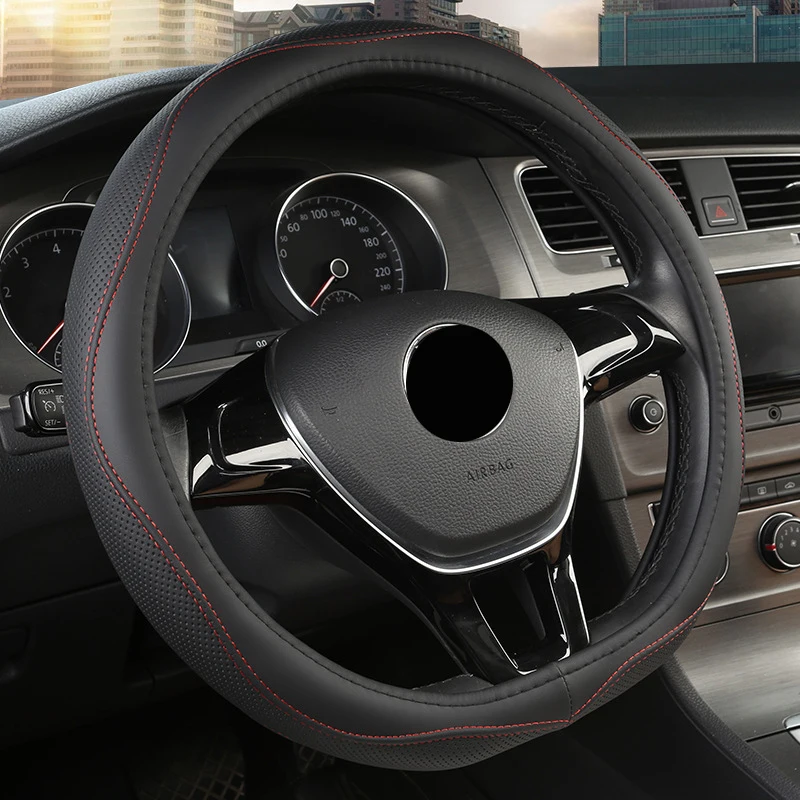 

D Type Leather Car Steering Wheel Cover Wrap For Dongfeng DFSK Fengon Glory 580 500 E3 560 I-auto IX5 IX7 580pro Protector