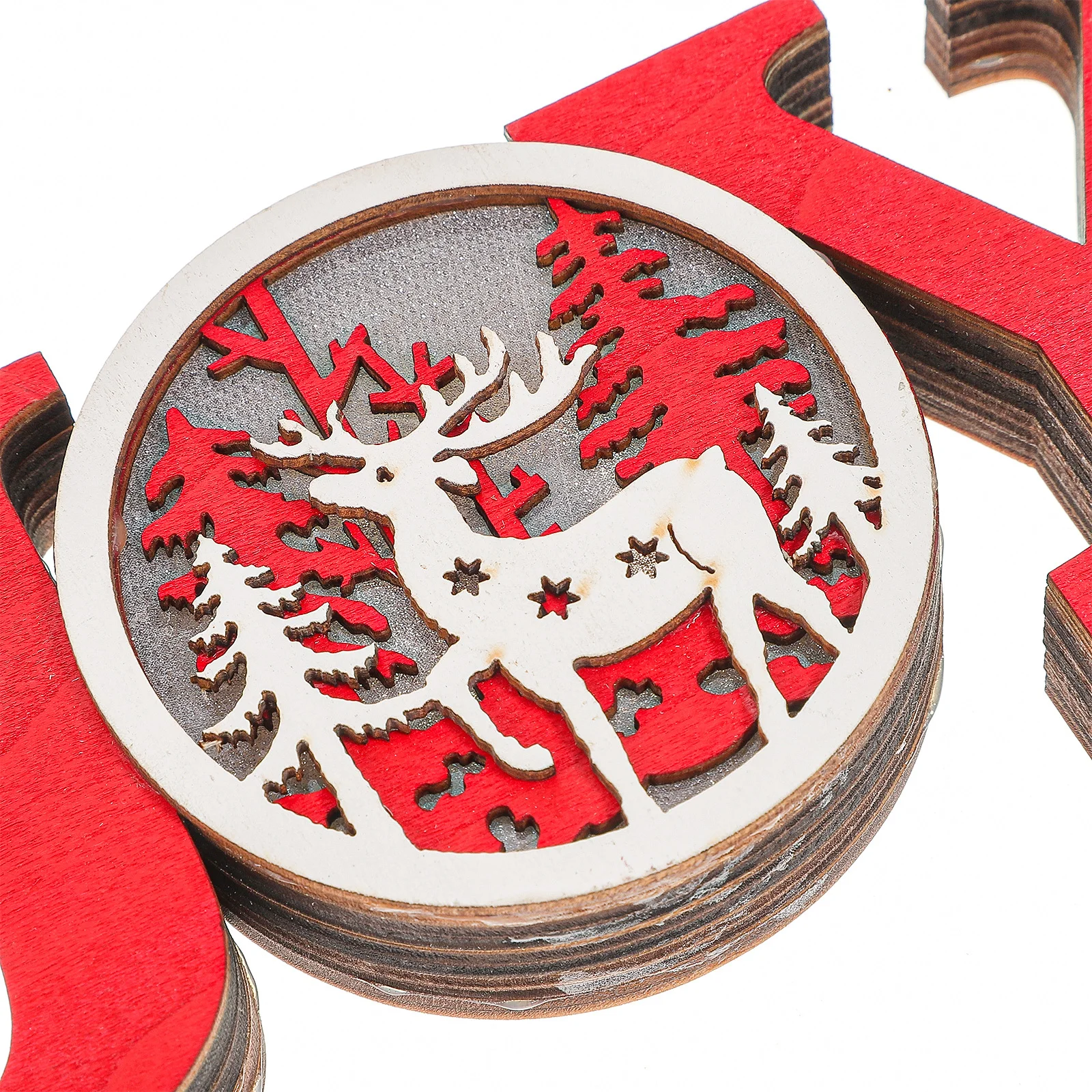 

Xmas Luminous Wood Ornament Chic Adorable Desktop Decor for Special Moments Friends Gifts Christmas Decoration