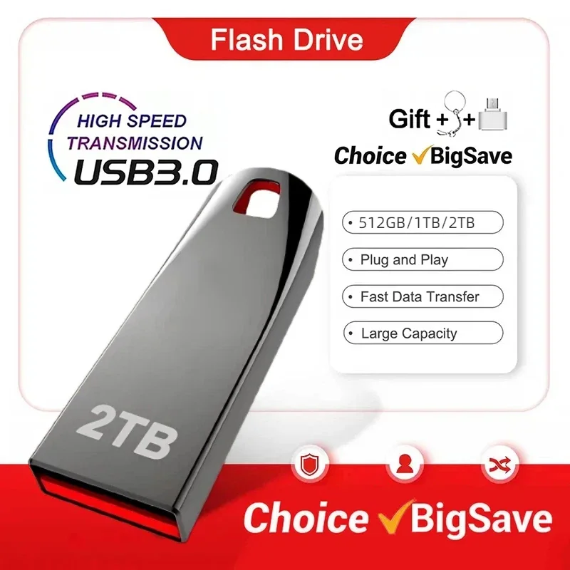 �y�Z�[�����z�~�j USB 3.2 2TB �t���b�V���h���C�u�������f�[�^�]�� 1TB ��e�ʒ������|�[�^�u���X�g���[�W�������ꂽ�ϋv���̂��� U �f�B�X�N