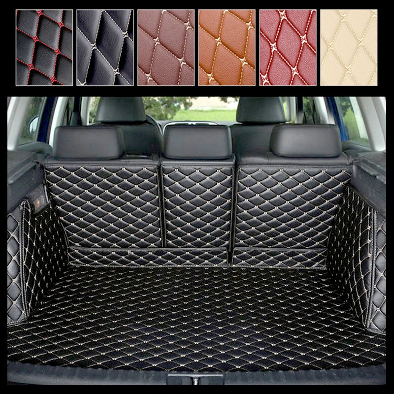 Top Quality! Special Trunk Mats For Land Rover Discovery 4 2016 -2010 7 seat Waterproof Cargo Liner Boot Carpets,Free Shipping