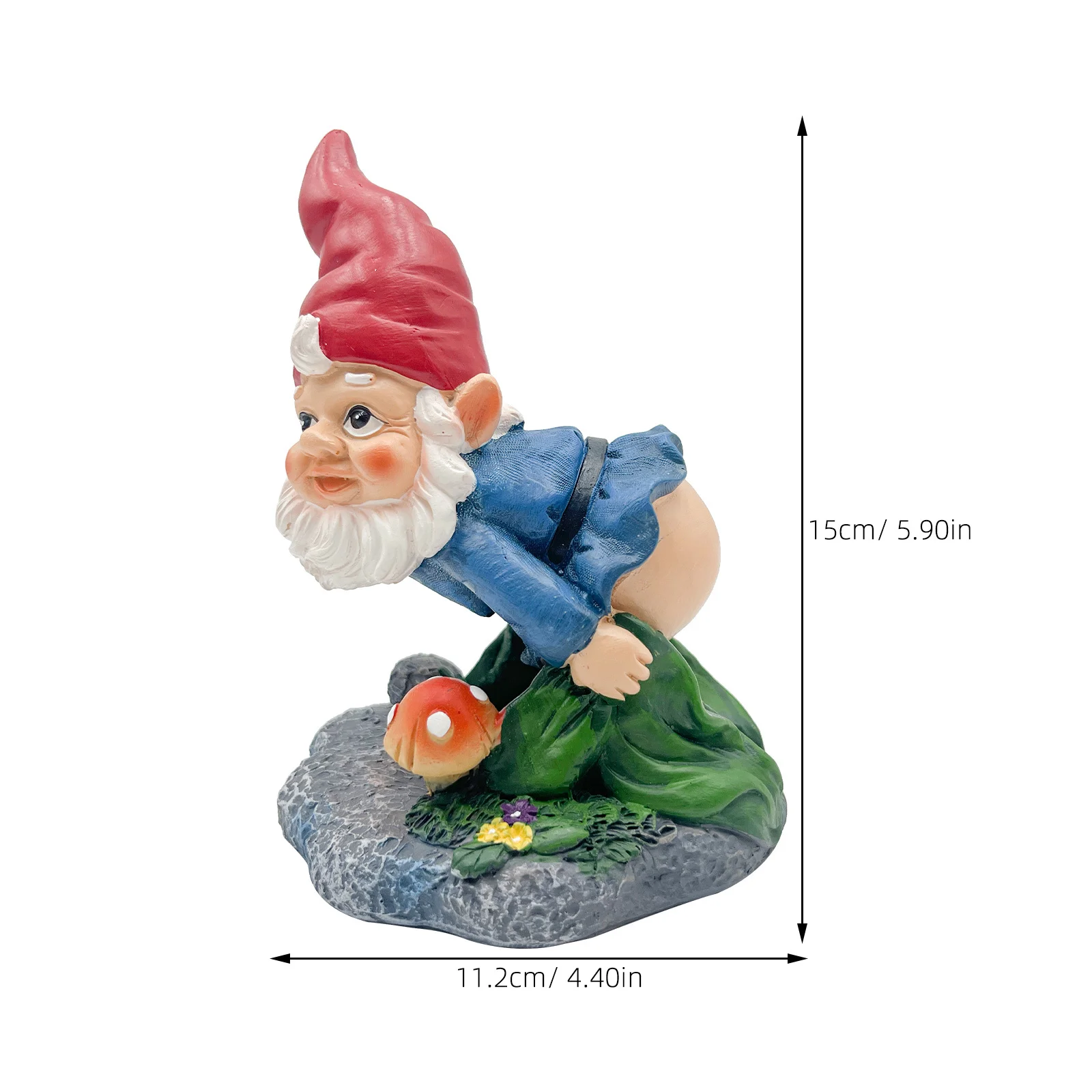 

Resin Gnome Downspout Extension Cover Decorative Gutter Drain Spout Garden Decor Water Diverter Downspout Extension Cover