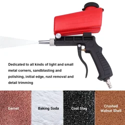 Anti-rust Sandblaster Pneumatic Sand Blasting Machine Handheld Glass Tombstone Sprayer Sandblasting Machine with Small Nozzle