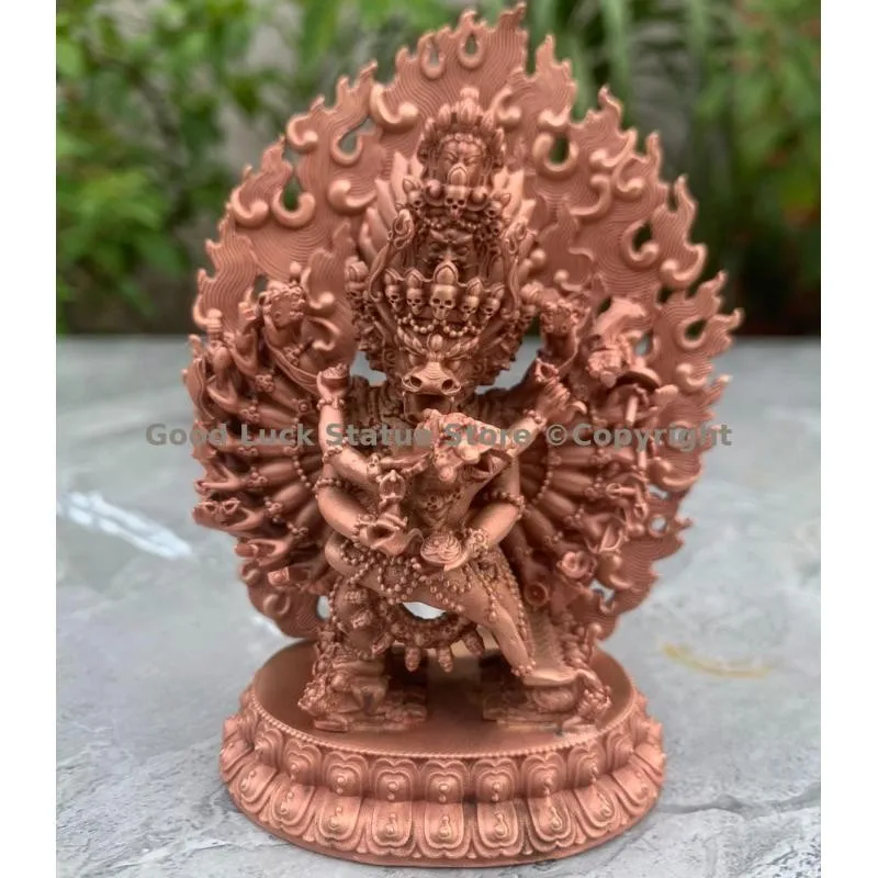 TOP quality Yamantaka Vajra Exorcism buddha statue tibet buddhist altar supply COPPER HOME family temple buddhist worship