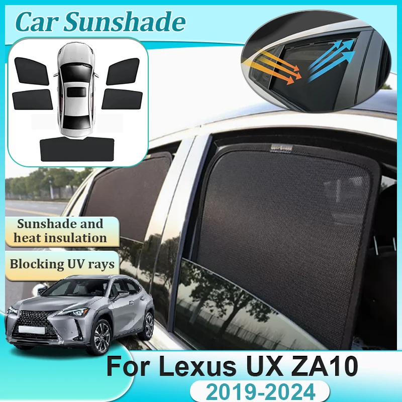 

For Lexus UX 200 250H UX200 UX250H ZA10 2019-2024 Anti-UV Magnetic Sunshade Pad Windshield Window Visor Car Privacy Accessories