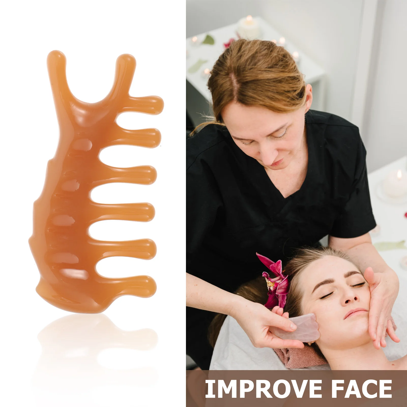 Mini masseur portatif en résine pour nez, yeux, menton, outil de sculpture du visage, dispositif de Massage sec ou à l'huile pour l'auto-entretien quotidien, Routine